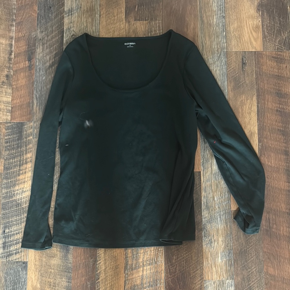 Old Navy Women's Black Long Sleeve Blouse